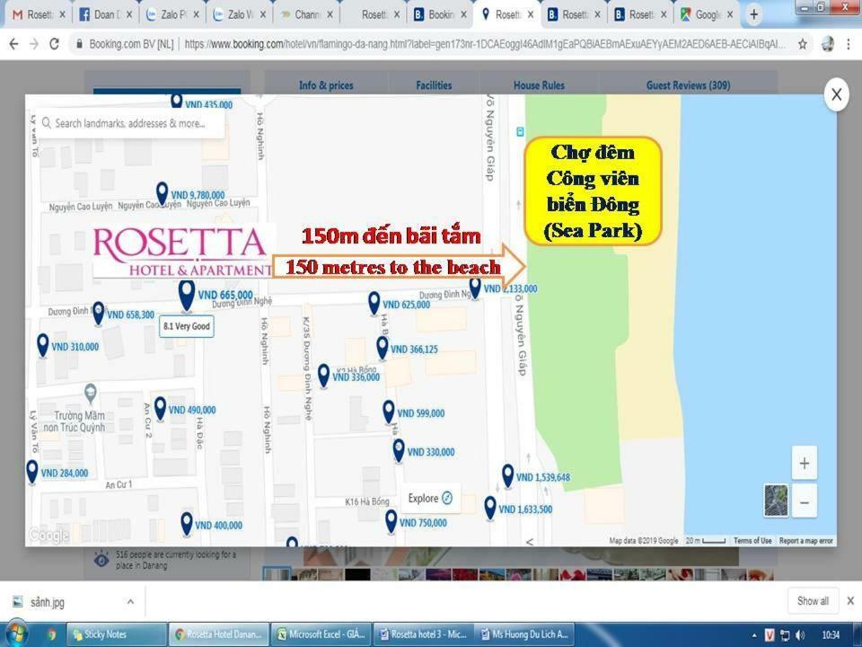 Rosetta Beach Hotel & Apartment Đà Nẵng Extérieur photo